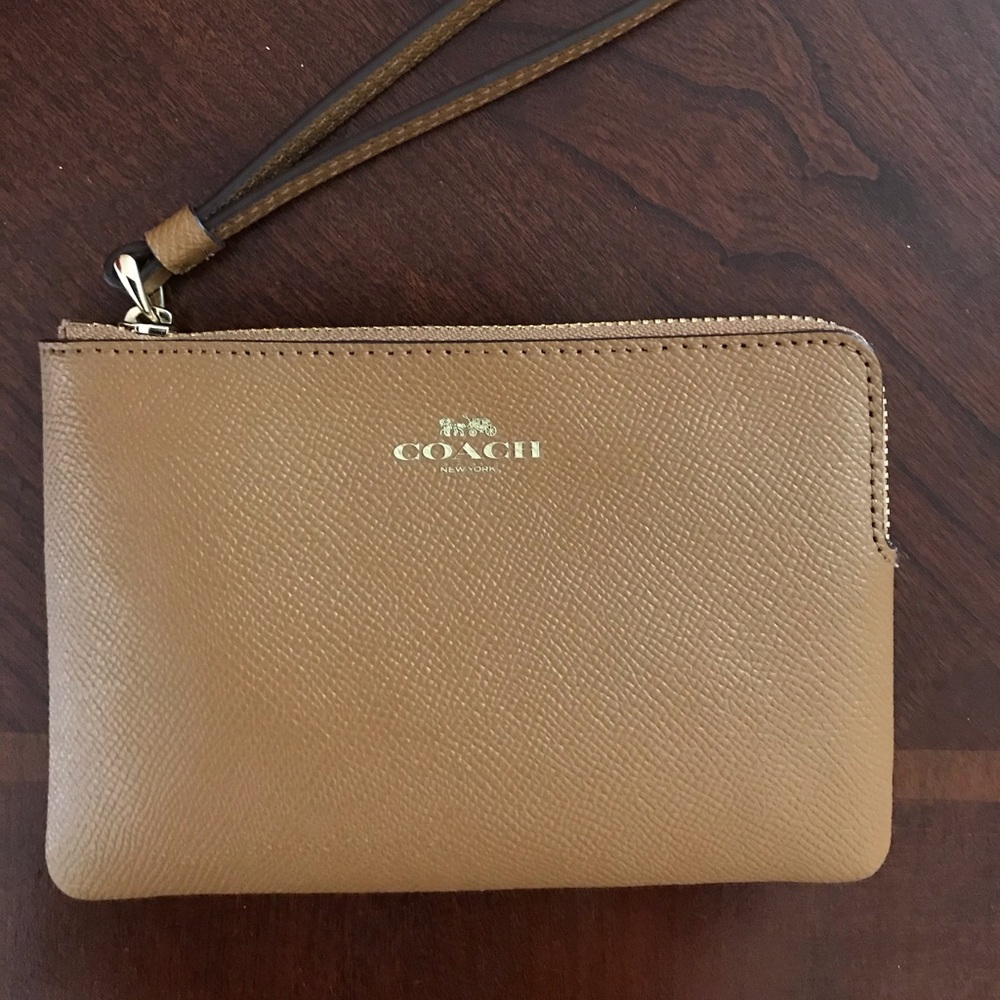 COACH Leather Wristlet